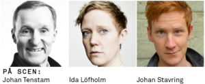 Tre ihopklippta porträttbilder: Johan Tenstam, Ida Löfholm, Johan Stavring