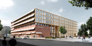 skissbild över Uppsalas nya stadshus