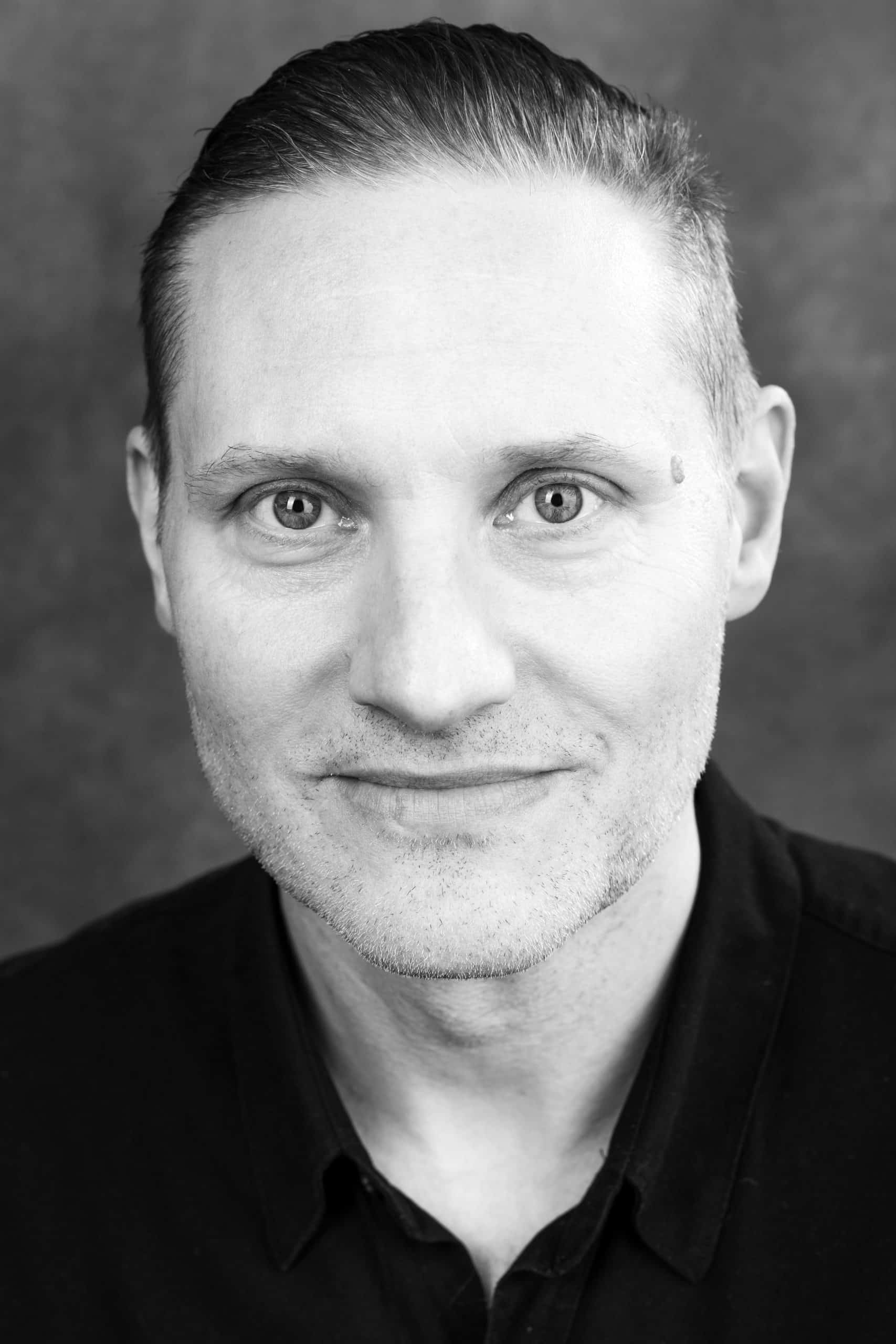 svartvitt porträtt på Anders Berg foto Pontus Eklund