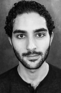 svartvitt porträtt på Mohammed Abuhajaj foto Pontus Eklund