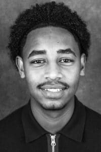 svartvitt porträtt av Sador Dawit foto Pontus Eklund